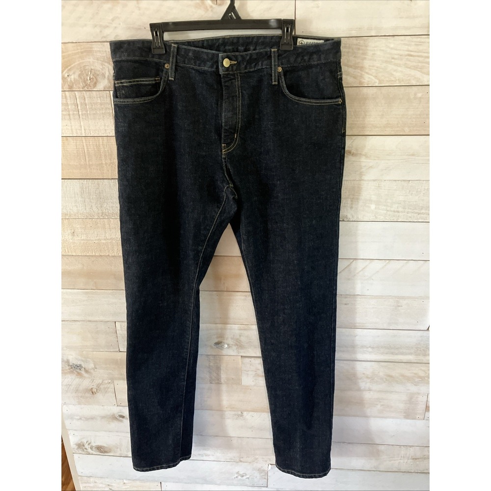 AVIATOR Men's Dark Blue Denim Stretch Straight Leg Travel Jean's Size 38